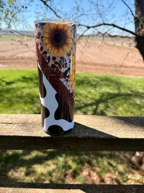 Cow Print Glitter